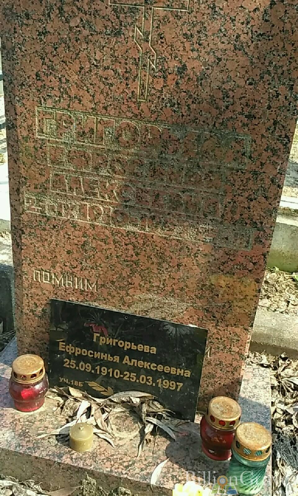 Григорьева Ефросинья Алексеевна