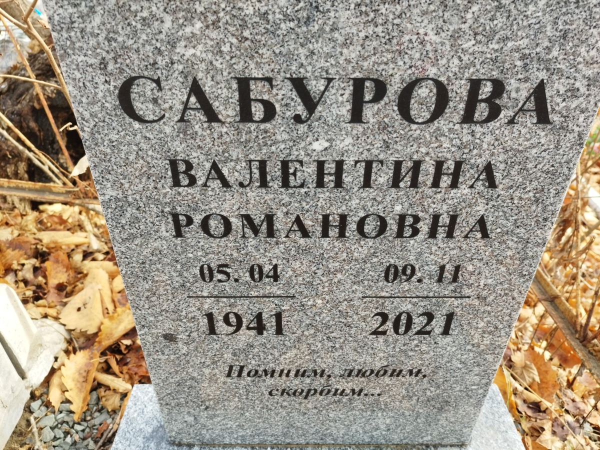 Сабурова Валентина Романовна