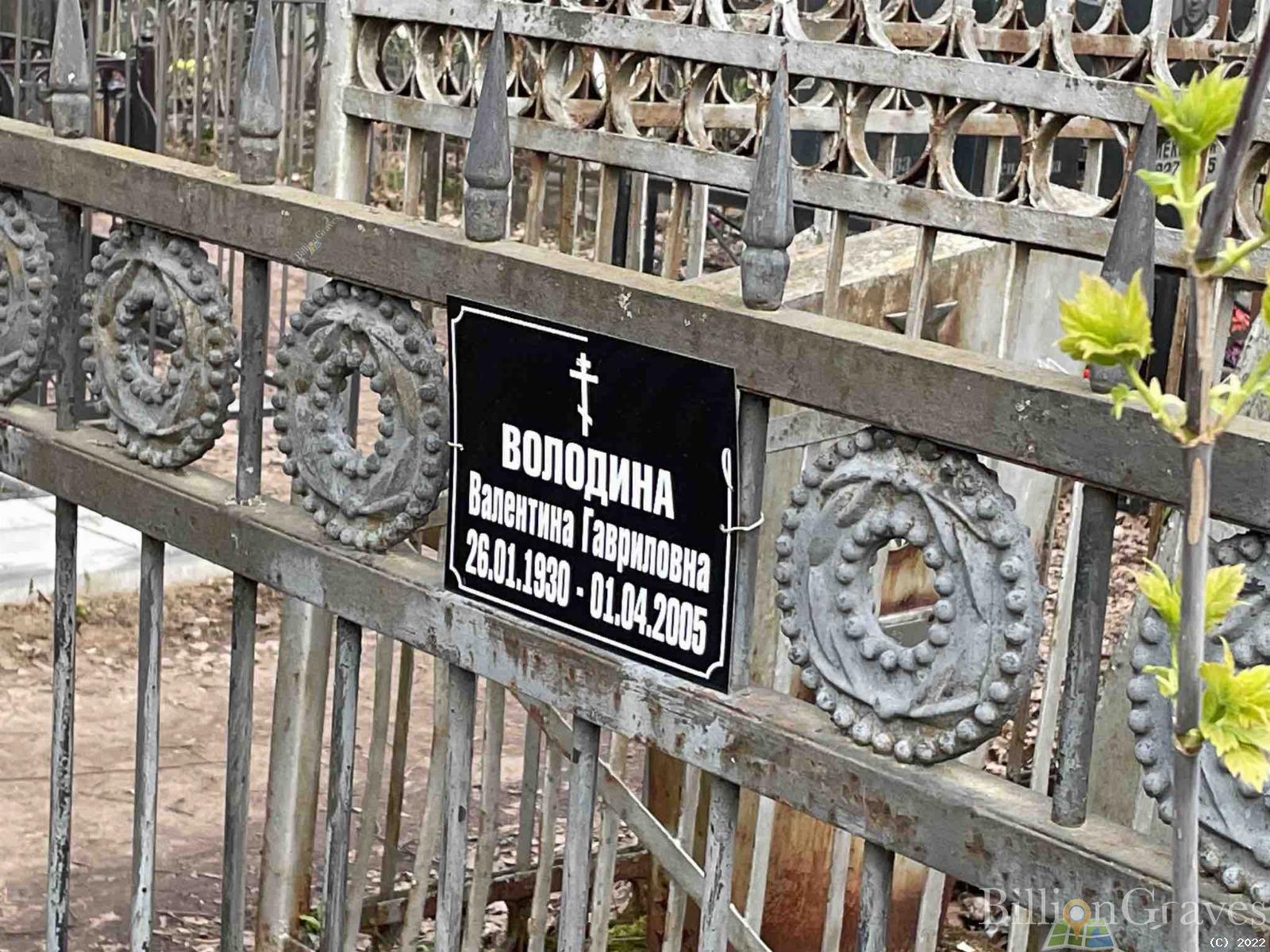 Володина Валентина Гавриловна
