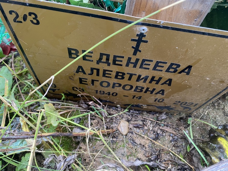 Алевтина Веденеева Егоровна