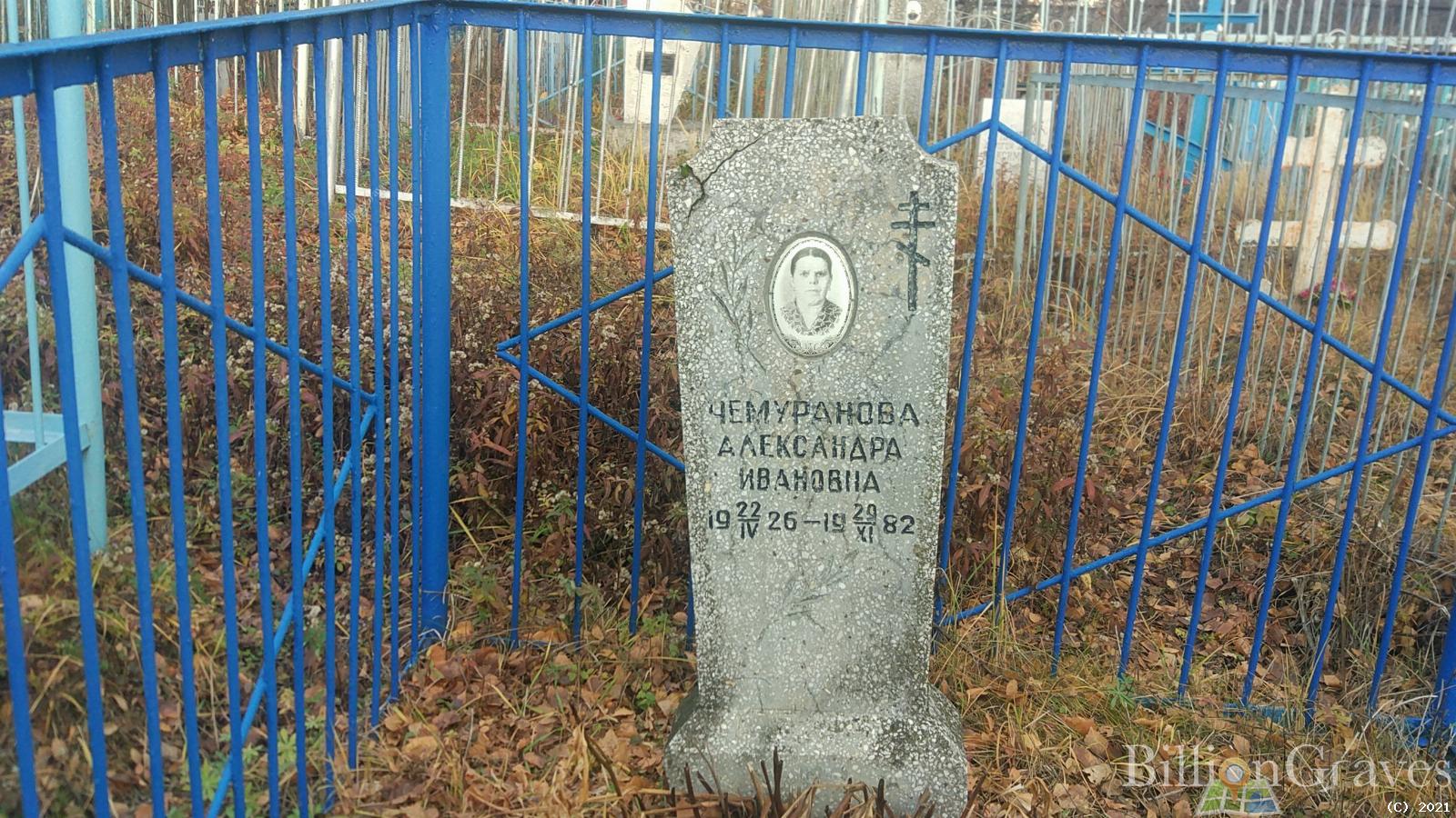 Чемуранова Александра Ивановна