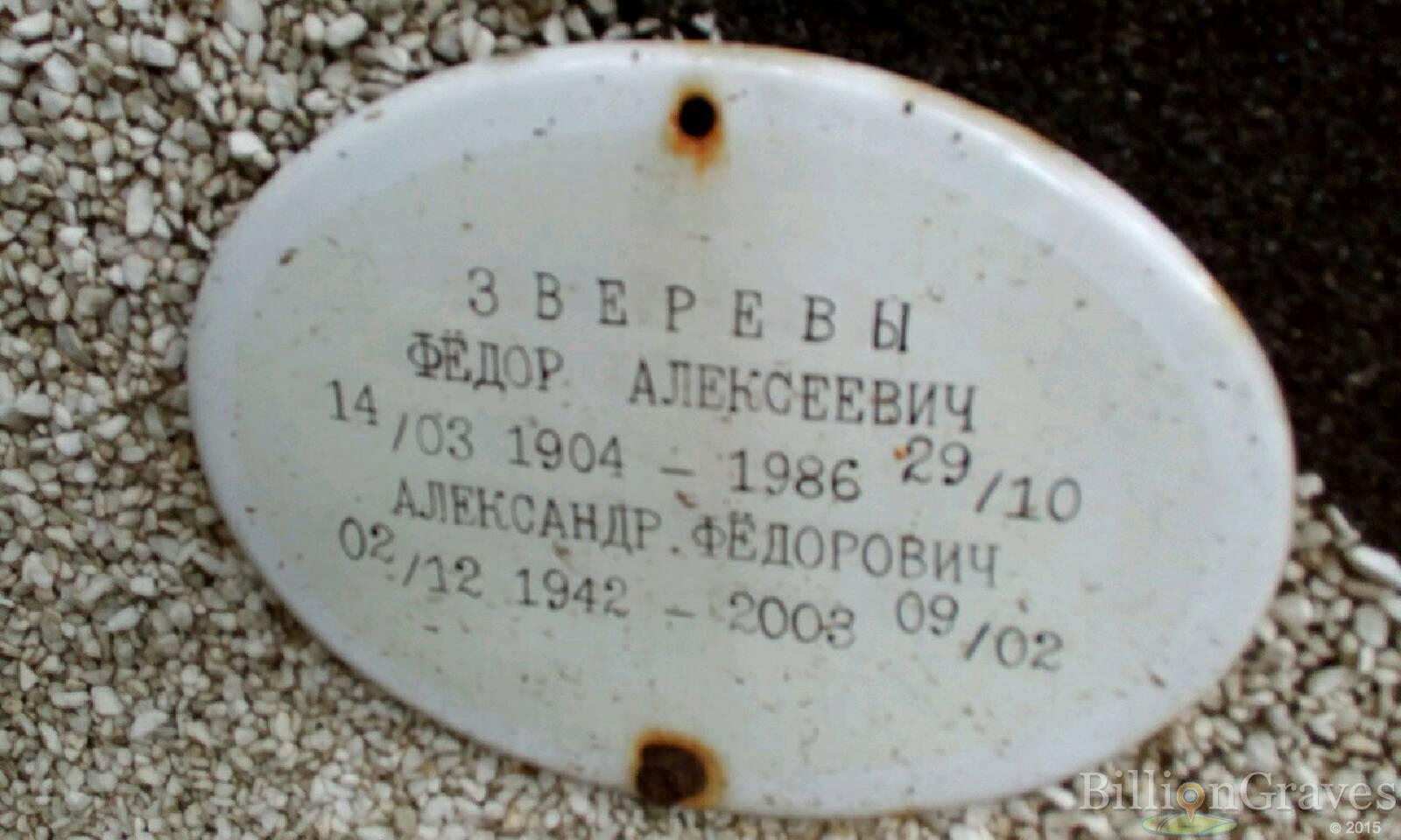Зверев Фёдор Алексеевич