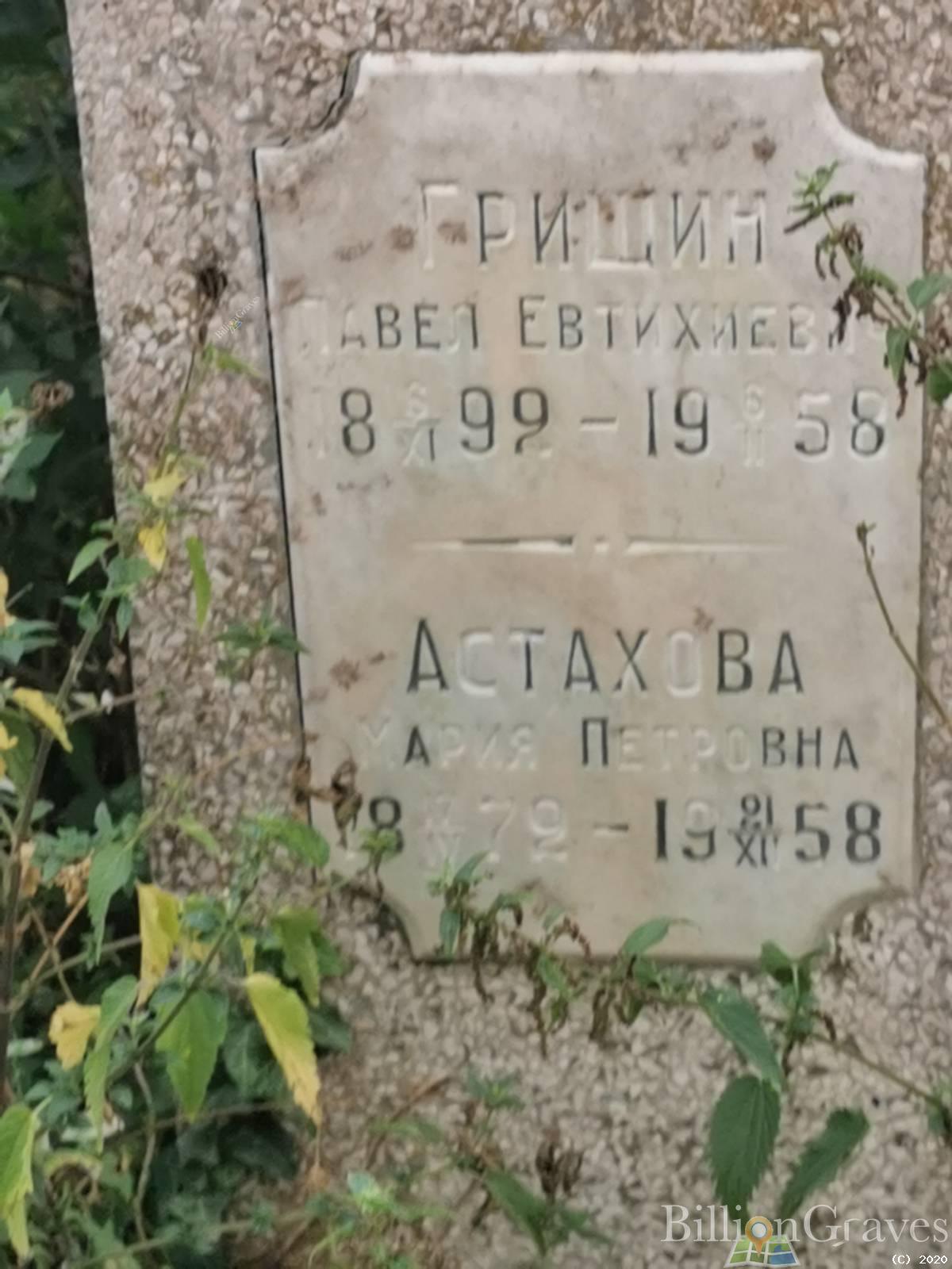 Астахова Мария Петровна
