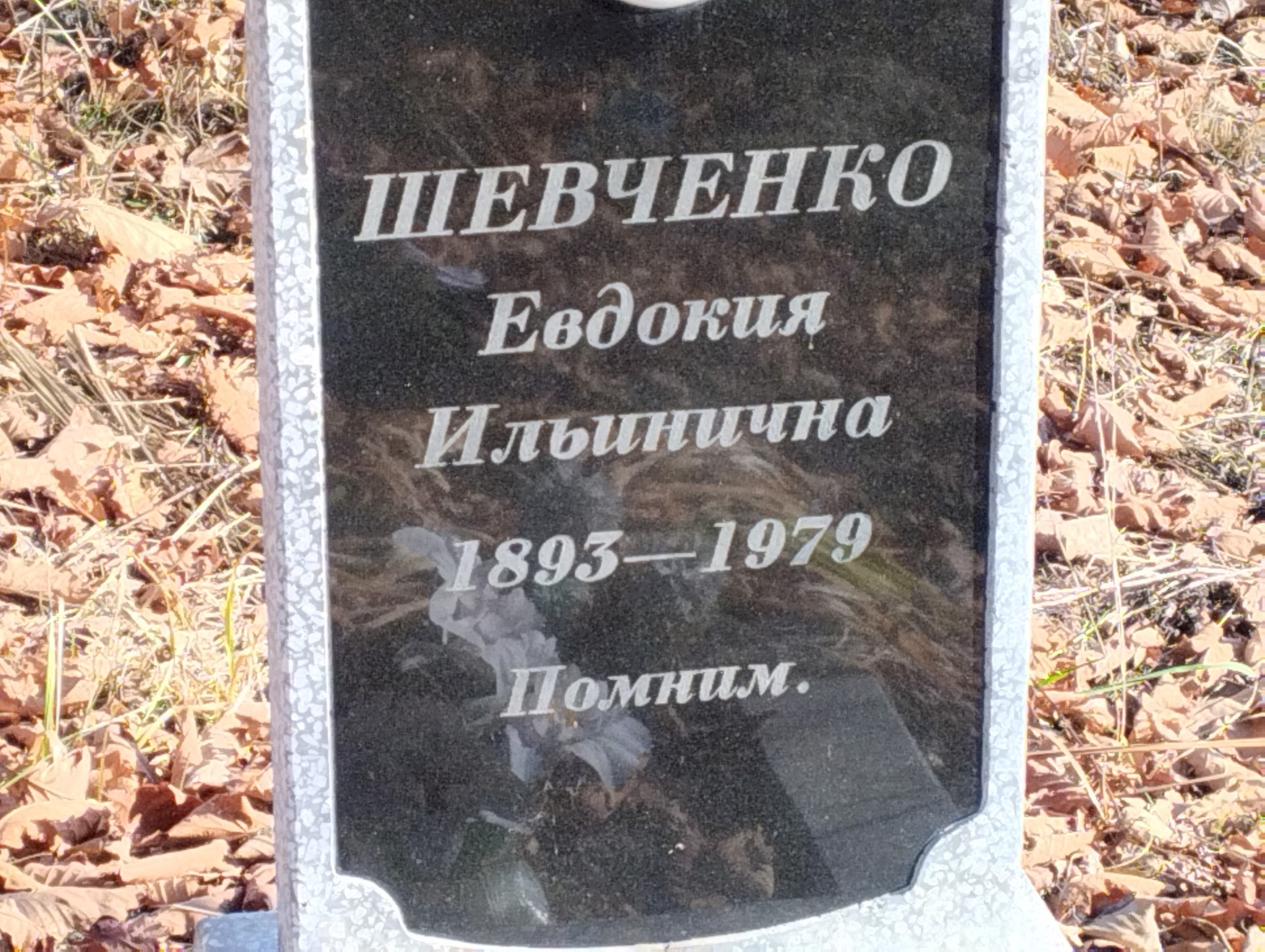 Шевченко Евдокия Ильинична