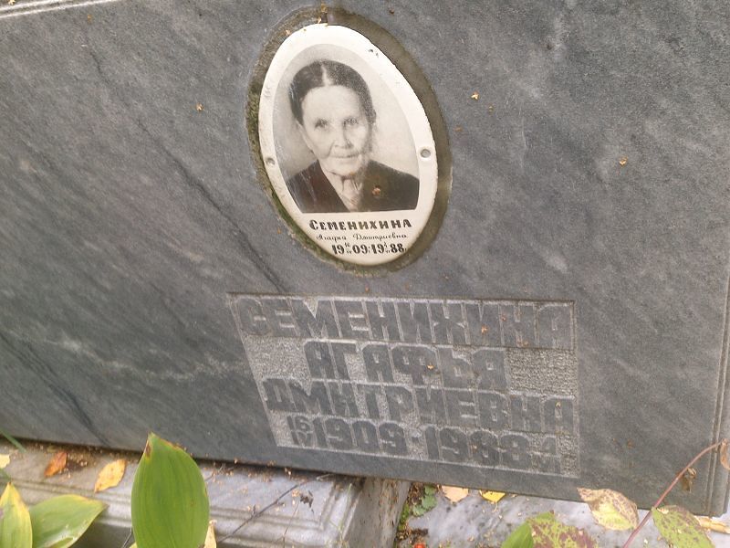 Семенихина Агафья Дмитриевна