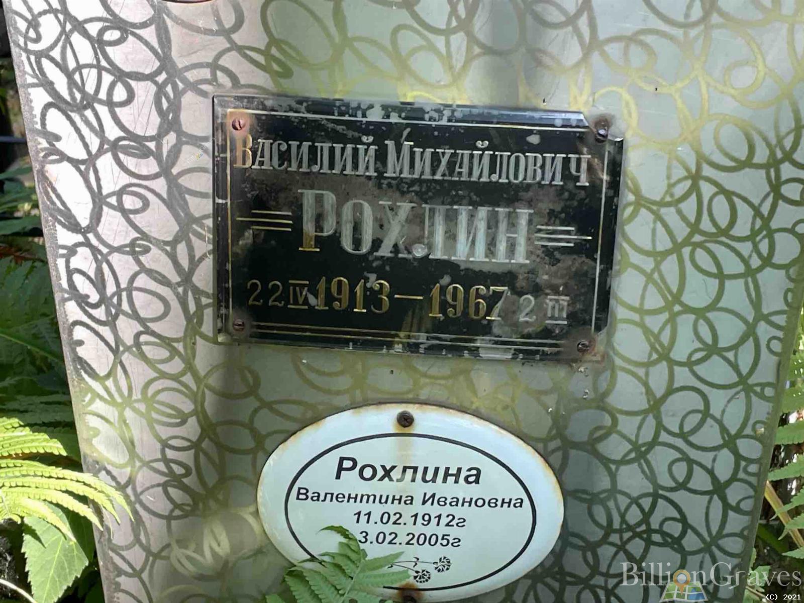 Рохлина Валентина Ивановна