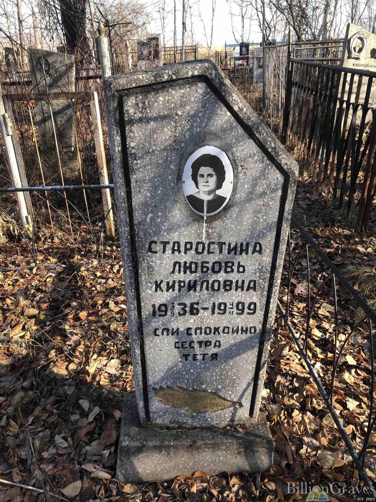 Старостина Любовь Кириловна
