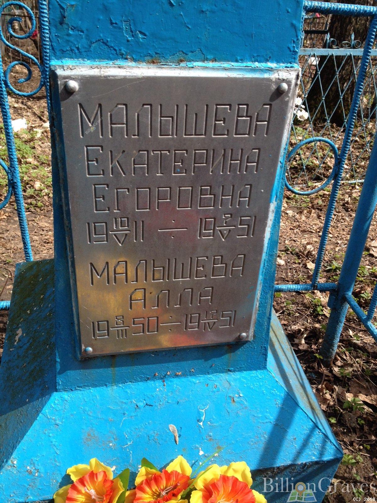 Малышева Екатерина Егоровна