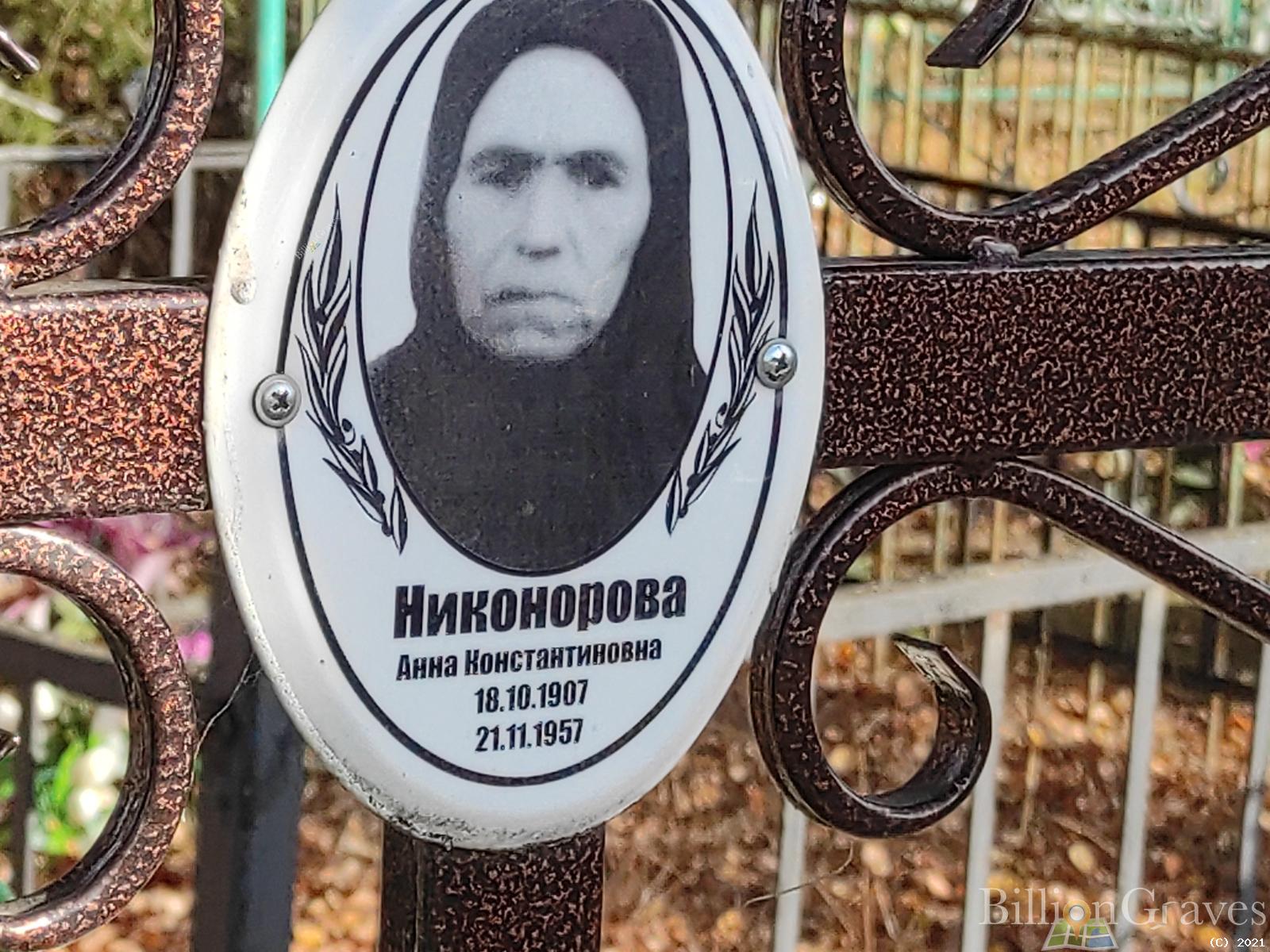 Никонорова Анна Констатиновна