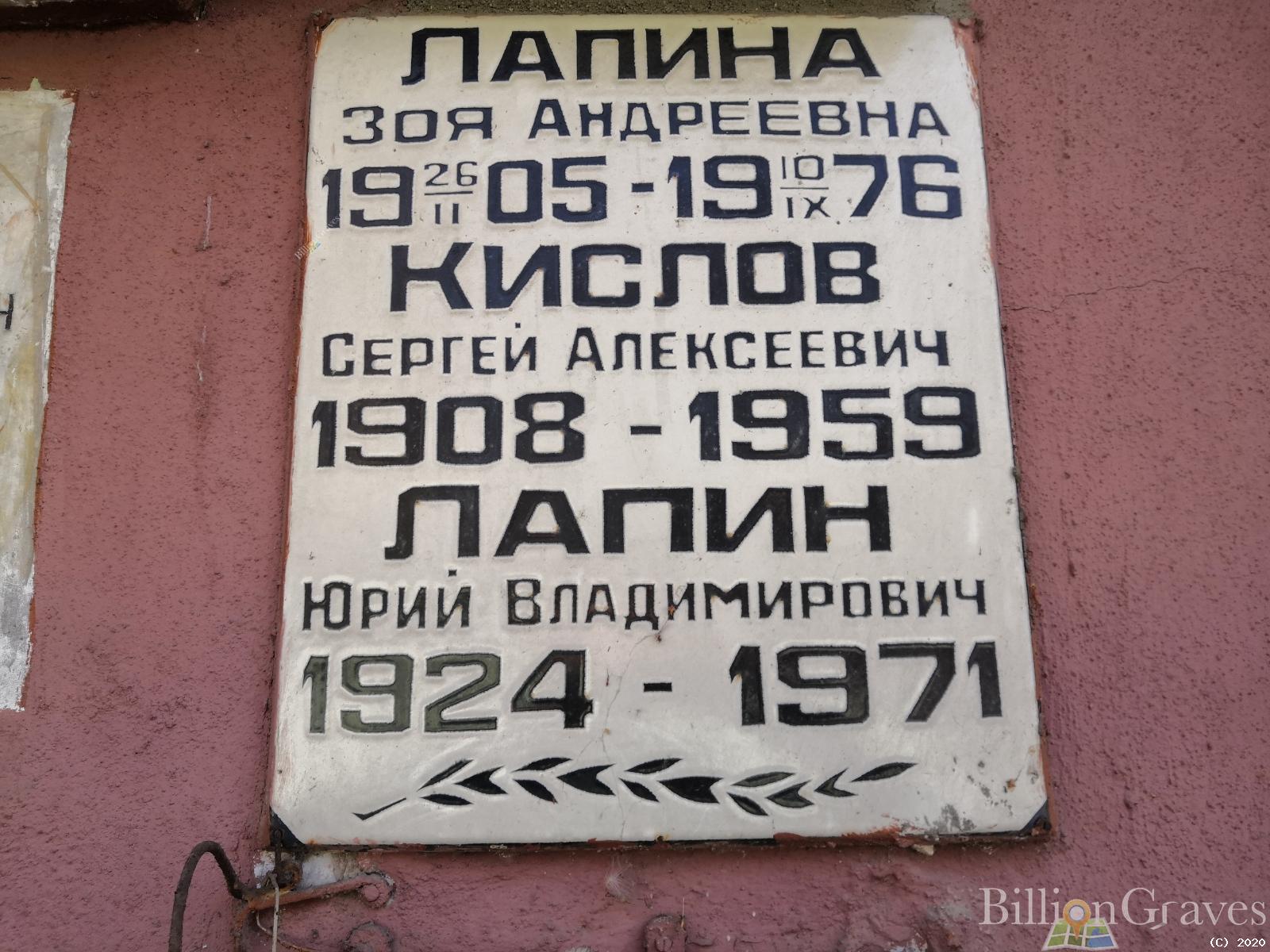 Лапина Зоя Андреевна