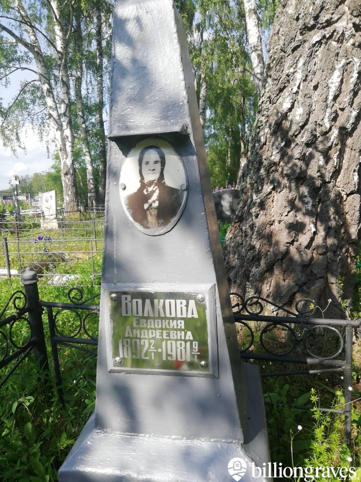 Волкова Евдокия Андреевна