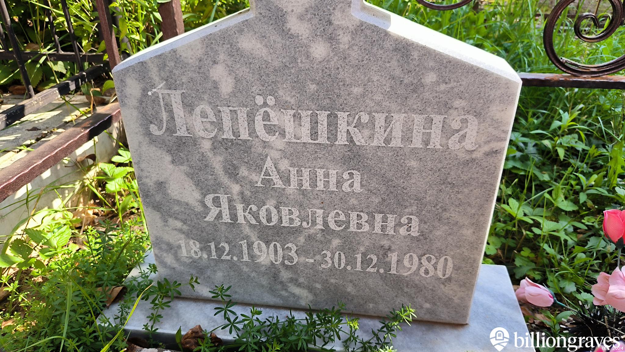 Лепёшкина Анна Яковлевна