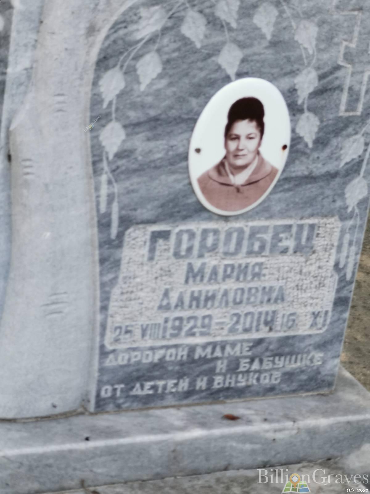 Горобец Мария Даниловна