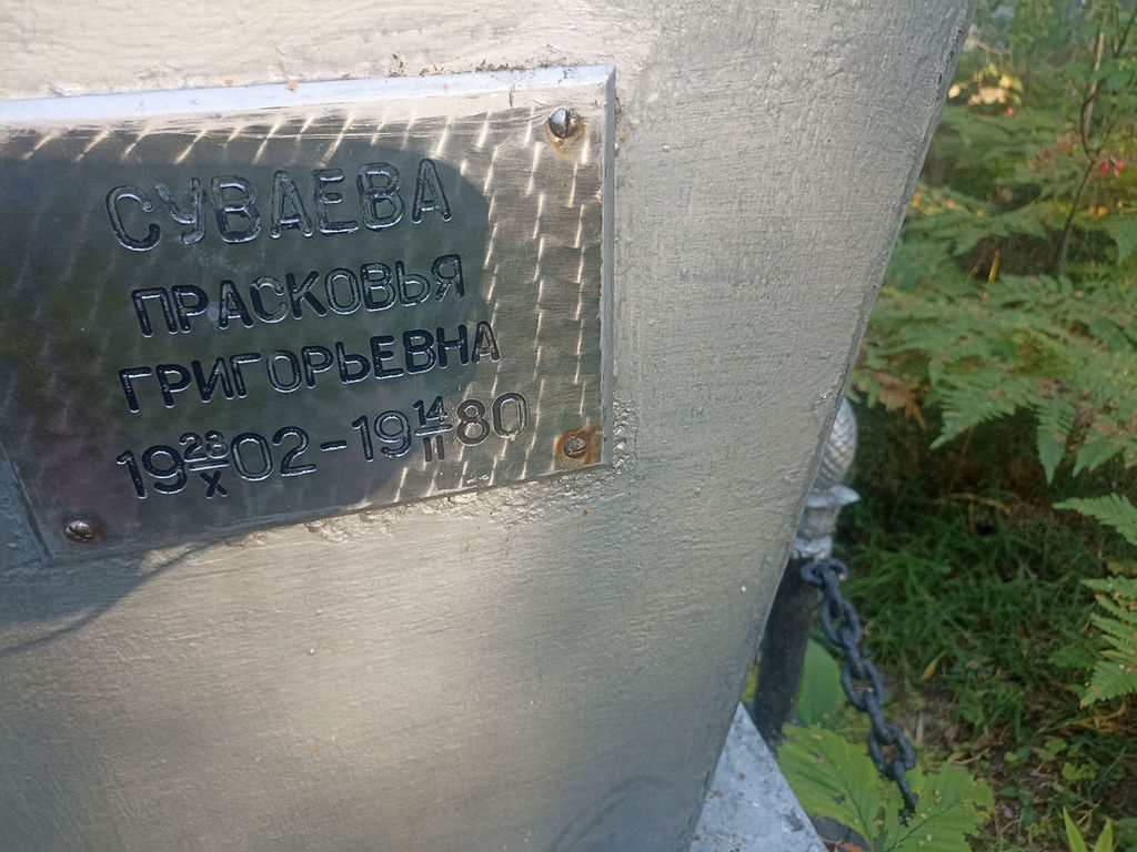 Суваева Прасковья Григорьевна