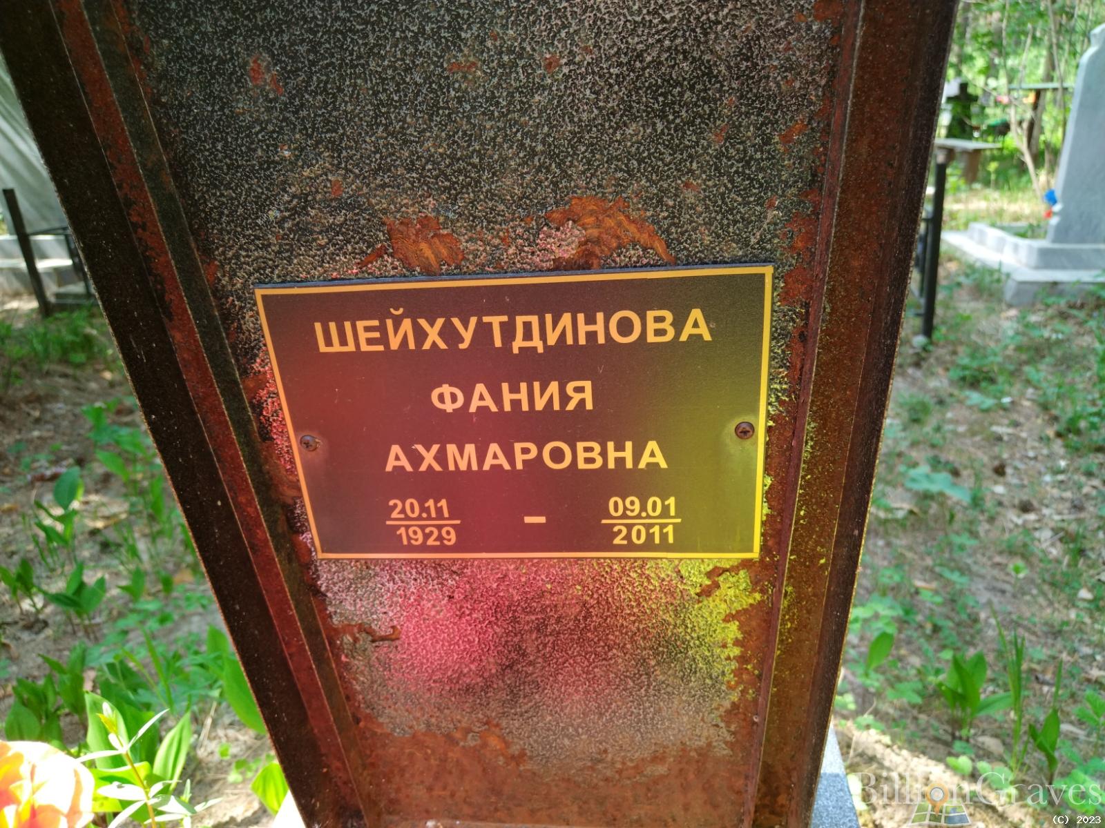 Шейхутдинова Фания Ахмаровна