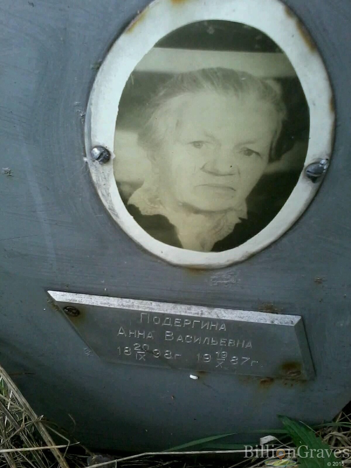 Подергина Анна Васильевна