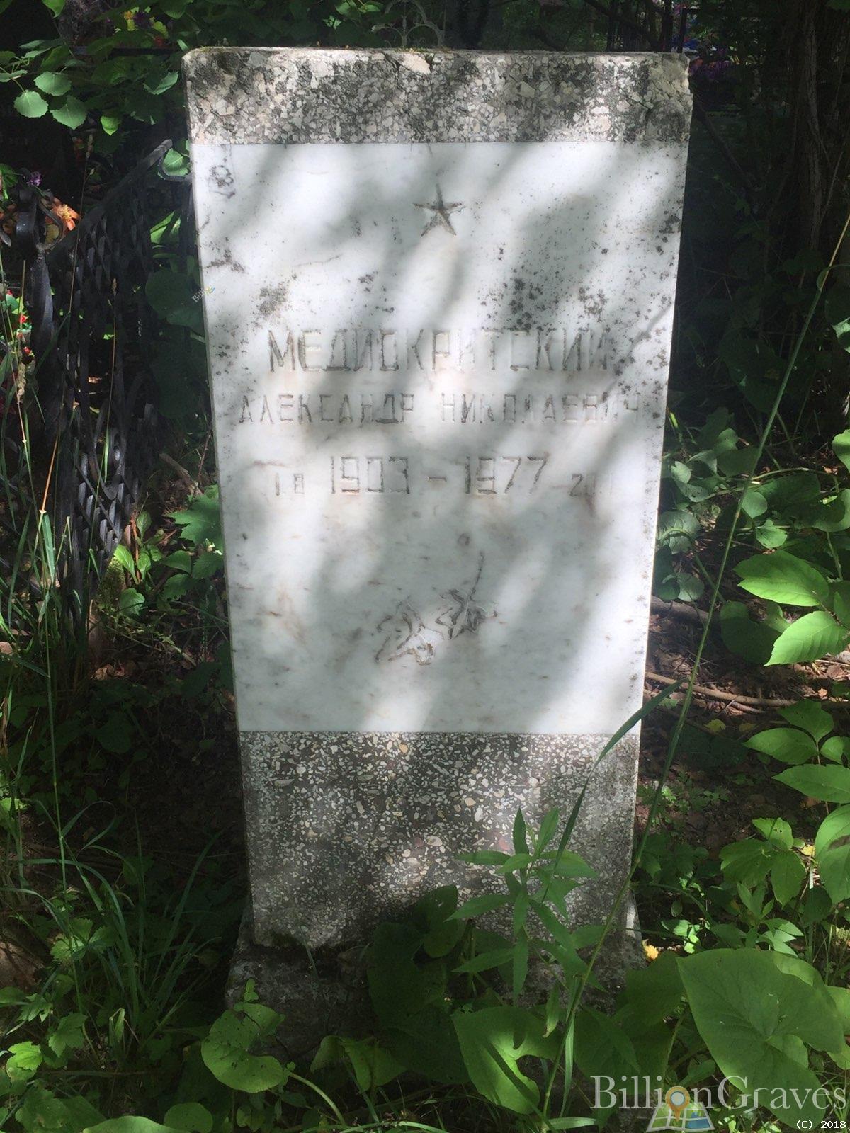 Медиокритский Александр Николаевич