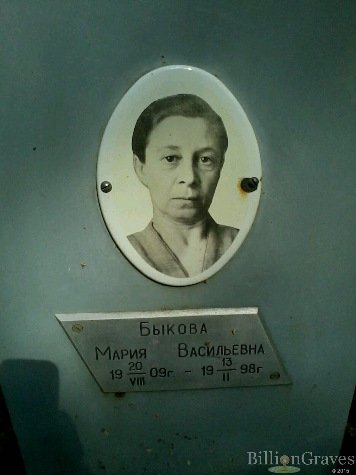 Быкова Мария Васильевна