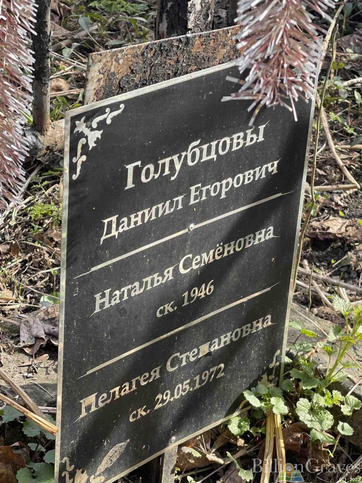 Голубцова Пелагея Степановна
