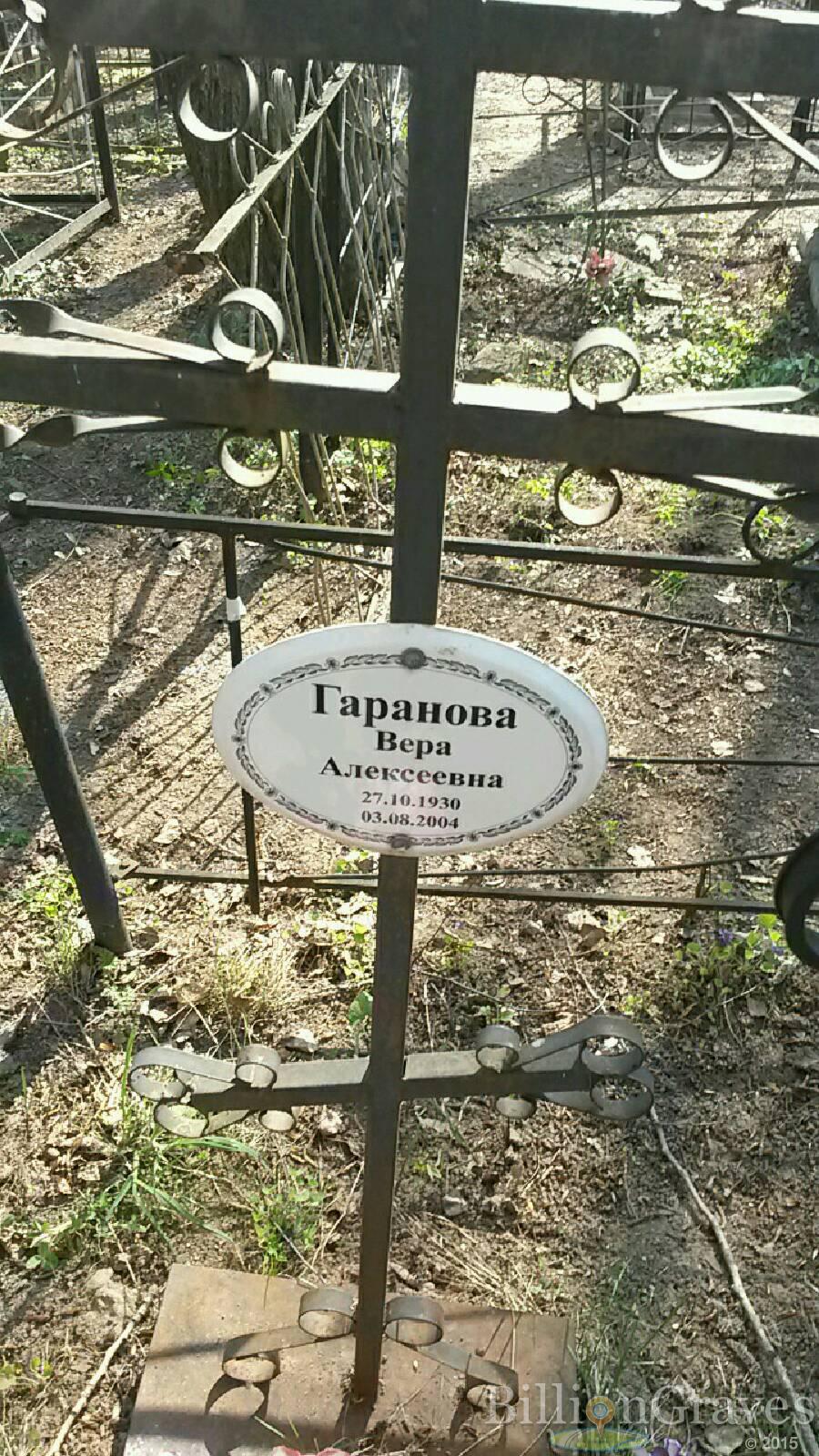Гаранова Вера алексеевна