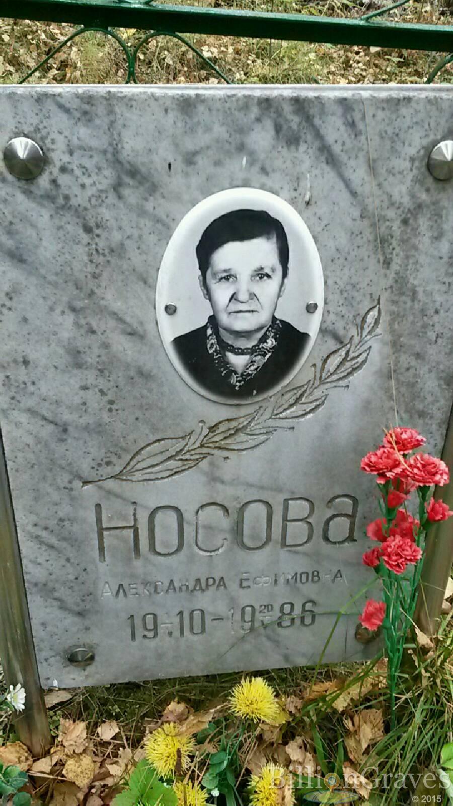 Носова Александра Ефимовна