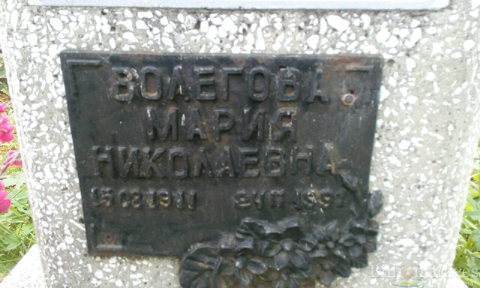 Волегова Мария Николаевна