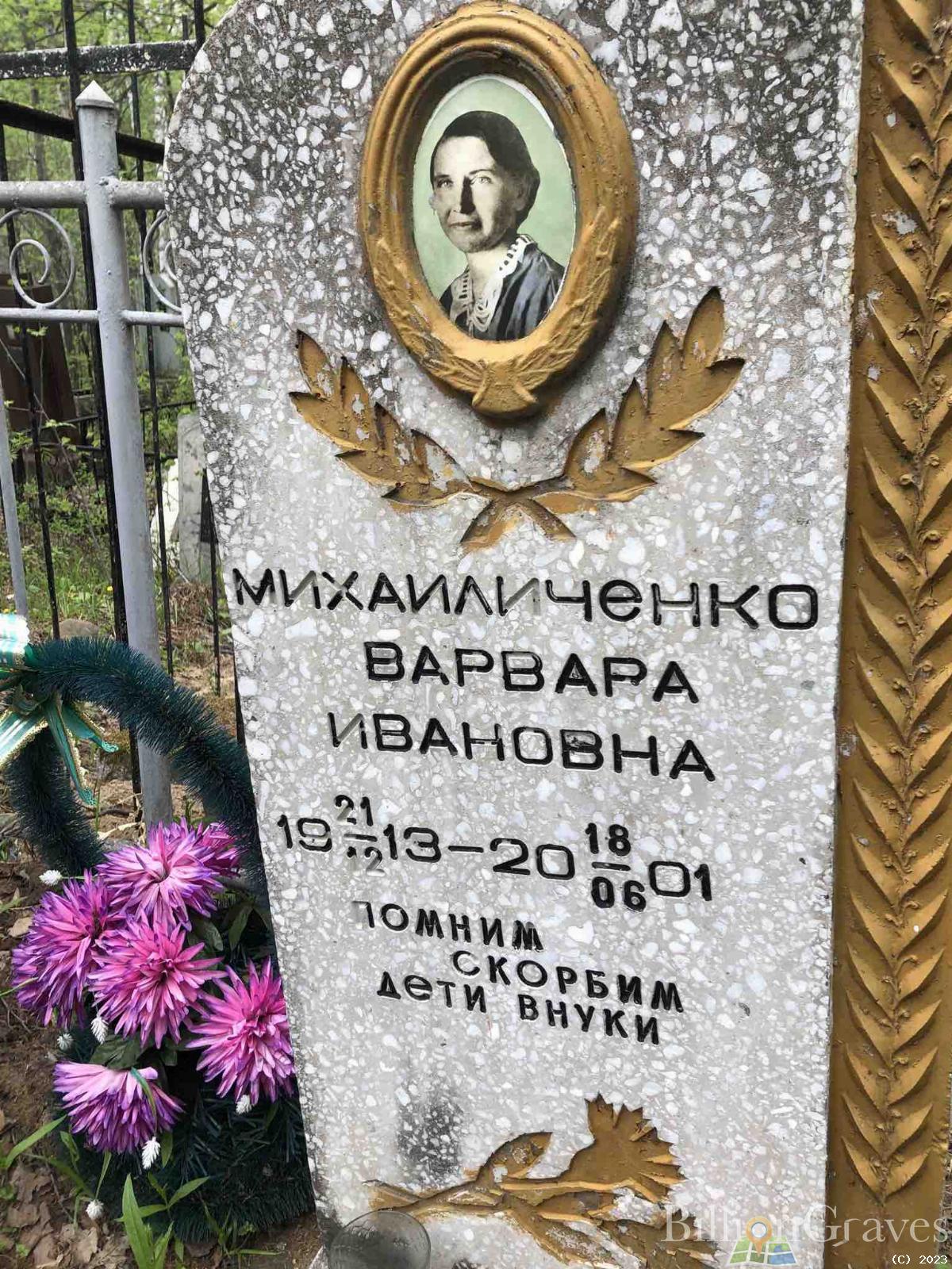 Михайличенко Варвара Ивановна