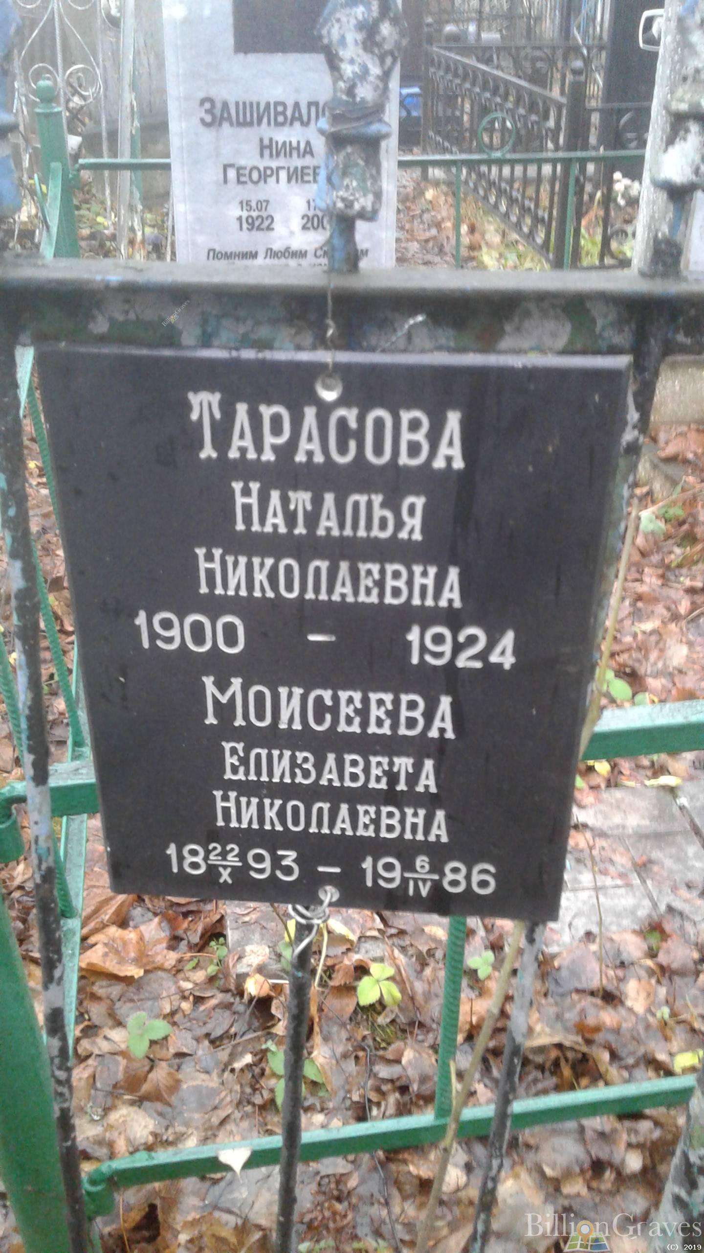 Моисеева Елизавета Николаевна