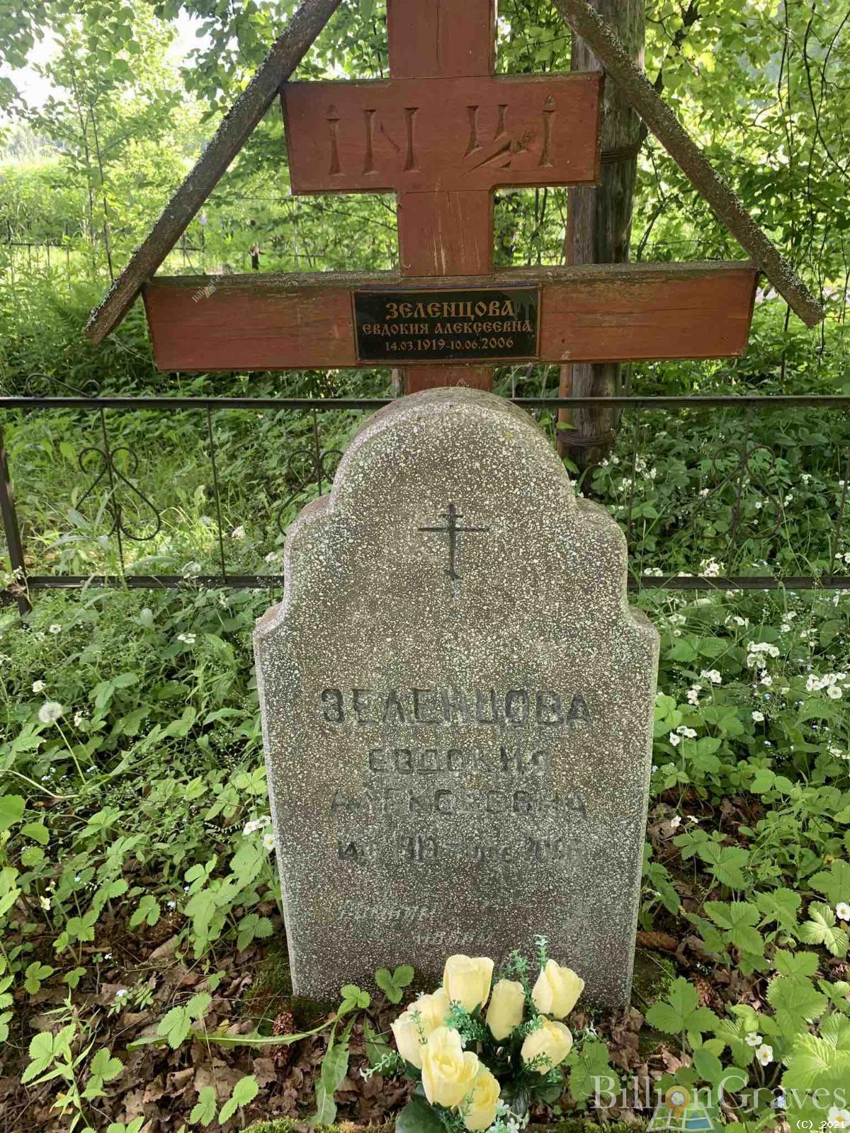 Зеленцова Евдокия Алексеевна