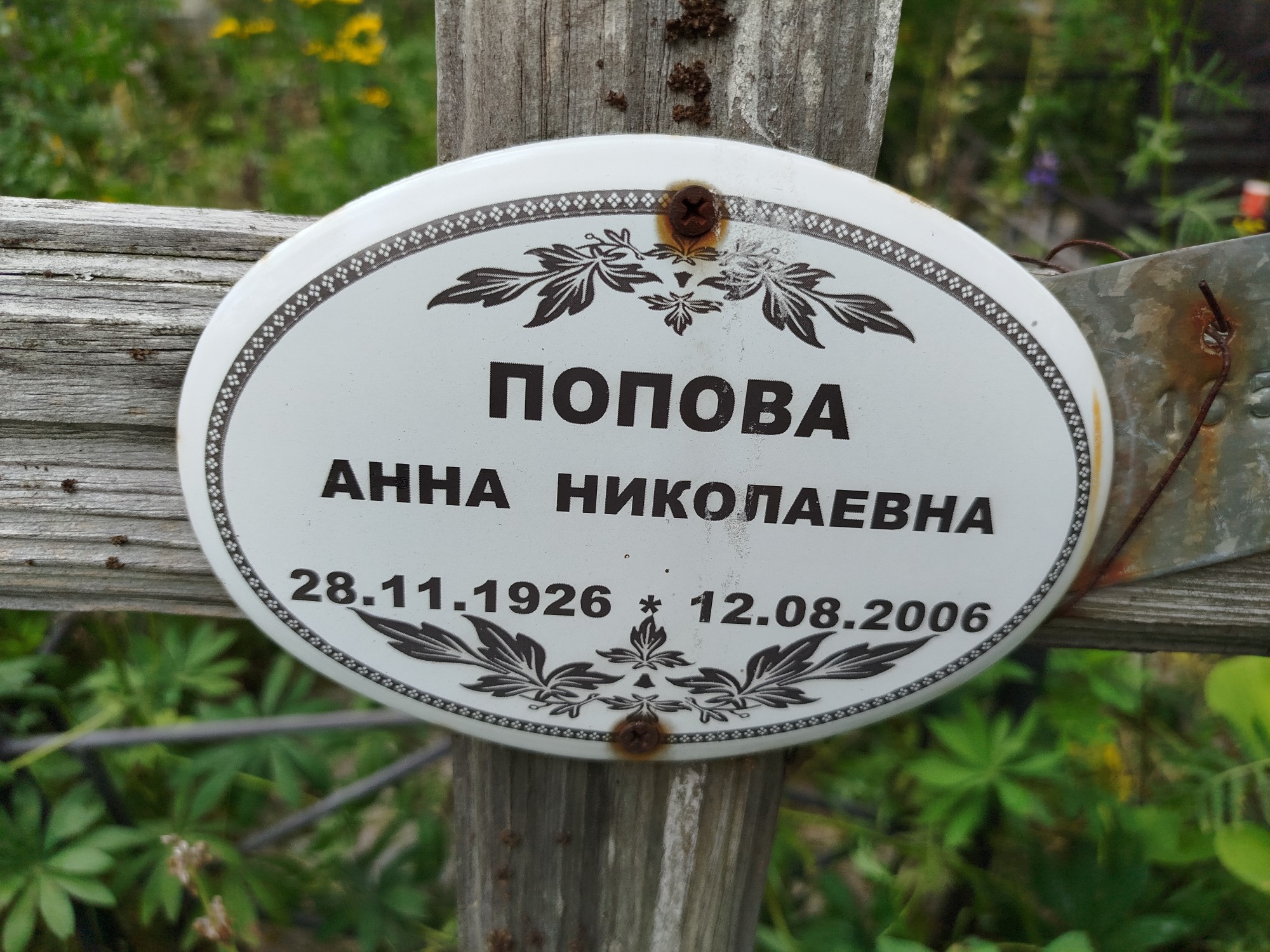 Попова Анна Николаевна