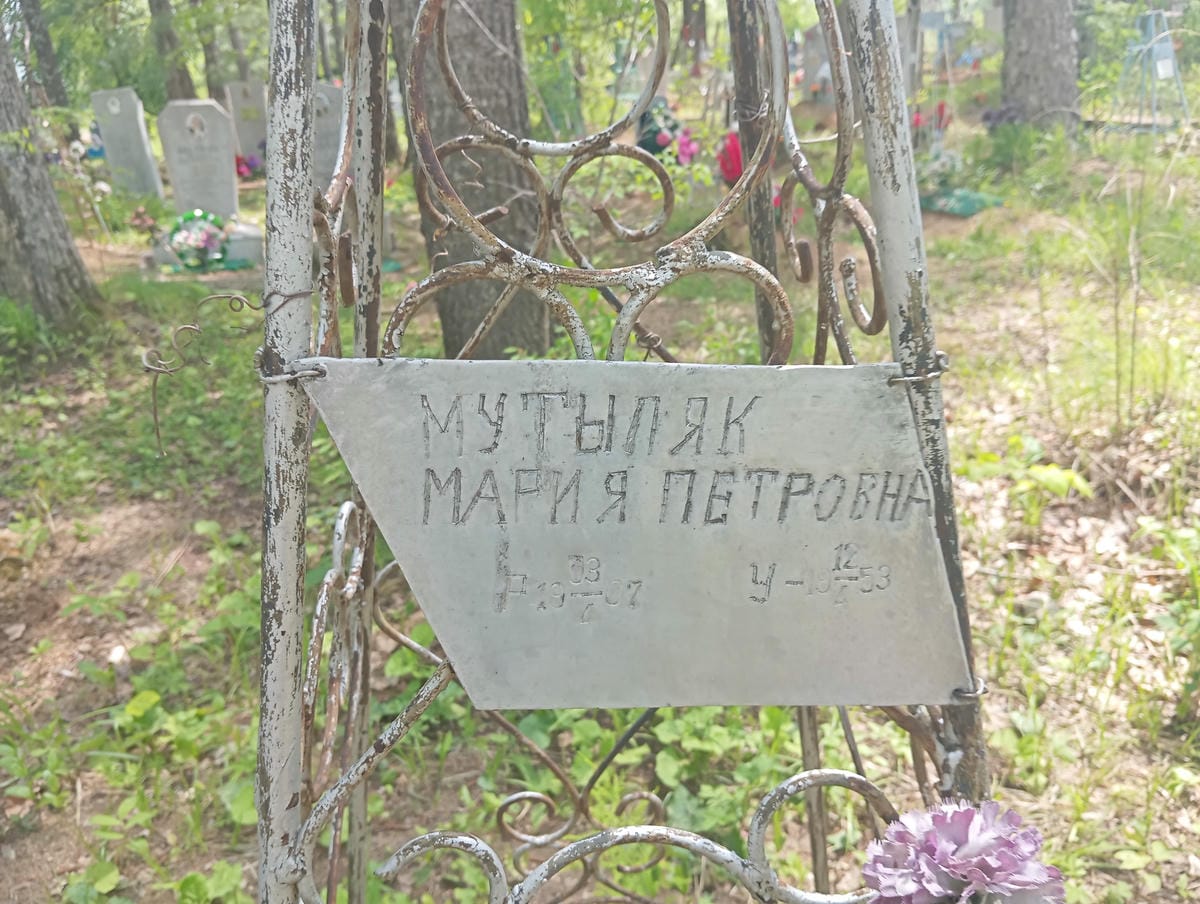 Мутыляк Мария Петровна