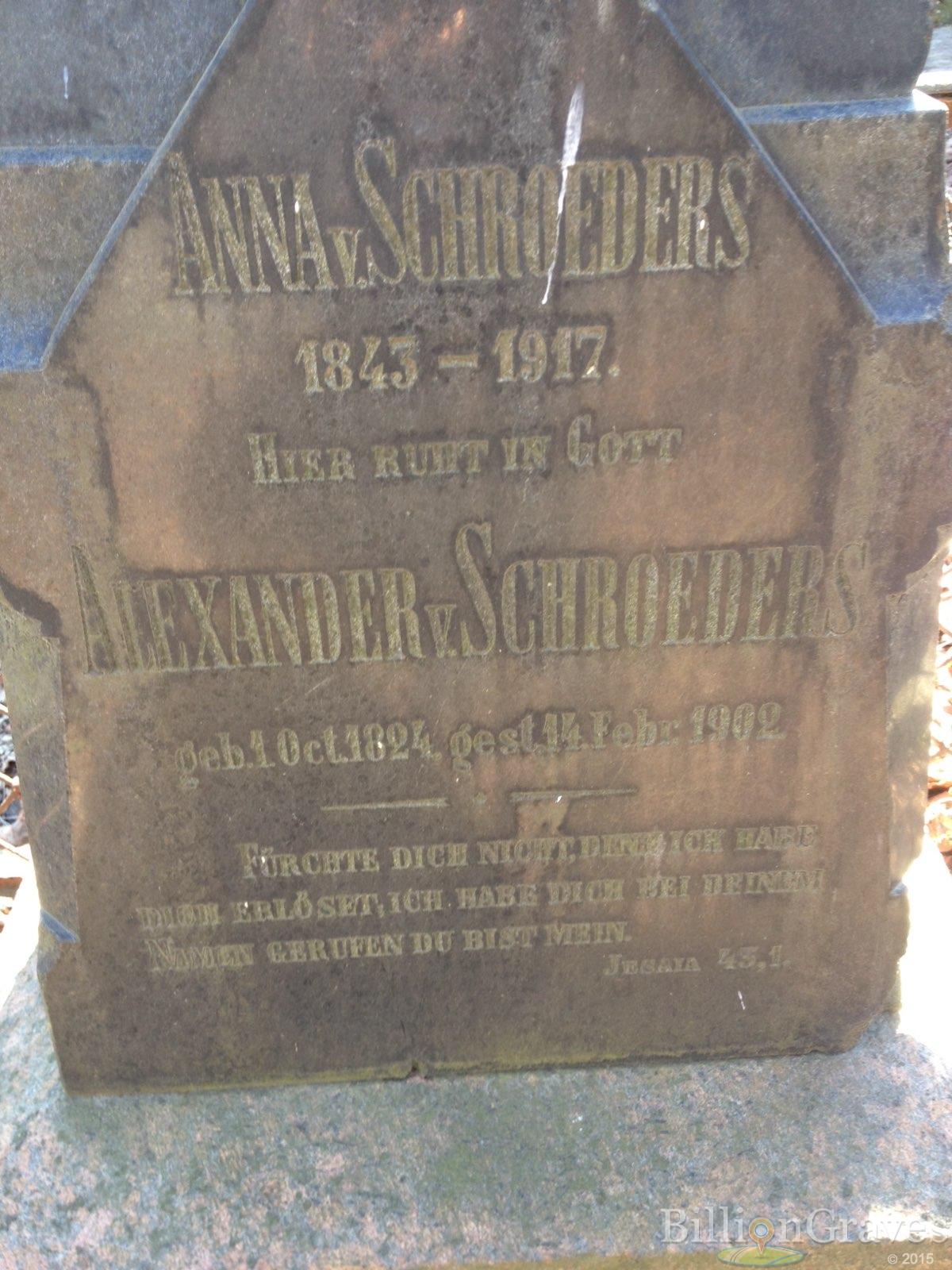 von Schroeders Alexander