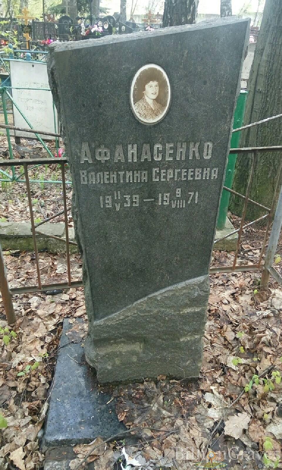 афанасенко валентина сергеевна