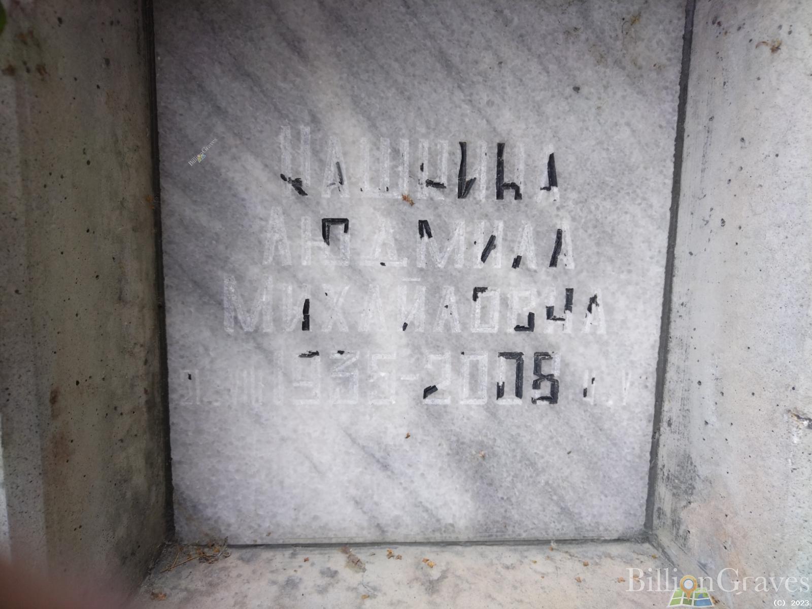 Кашина Людмила Михайловна