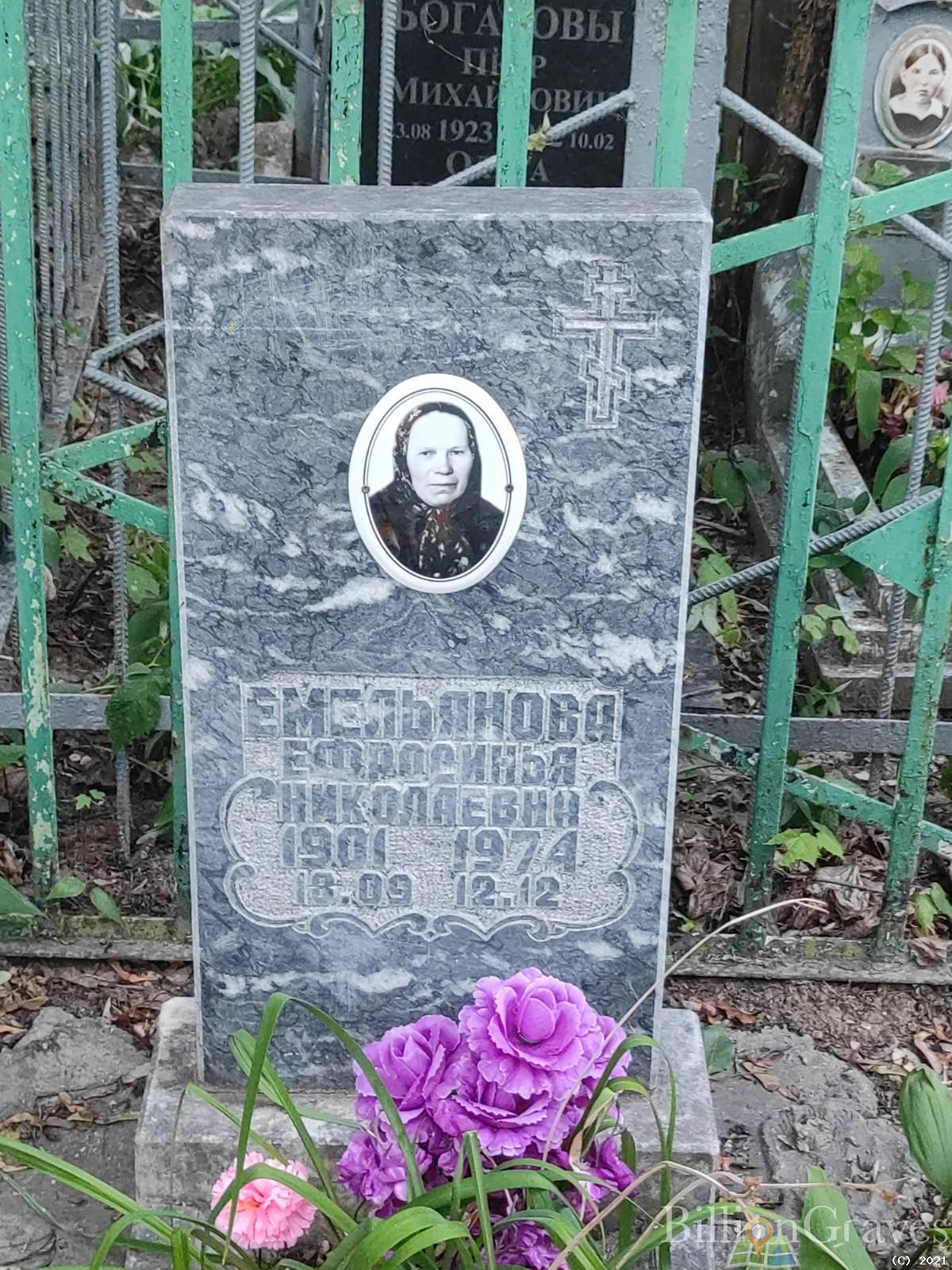 Емельянова Ефросинья Николаевна