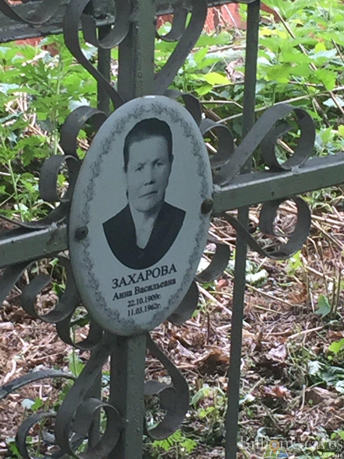 захарова анна васильевна
