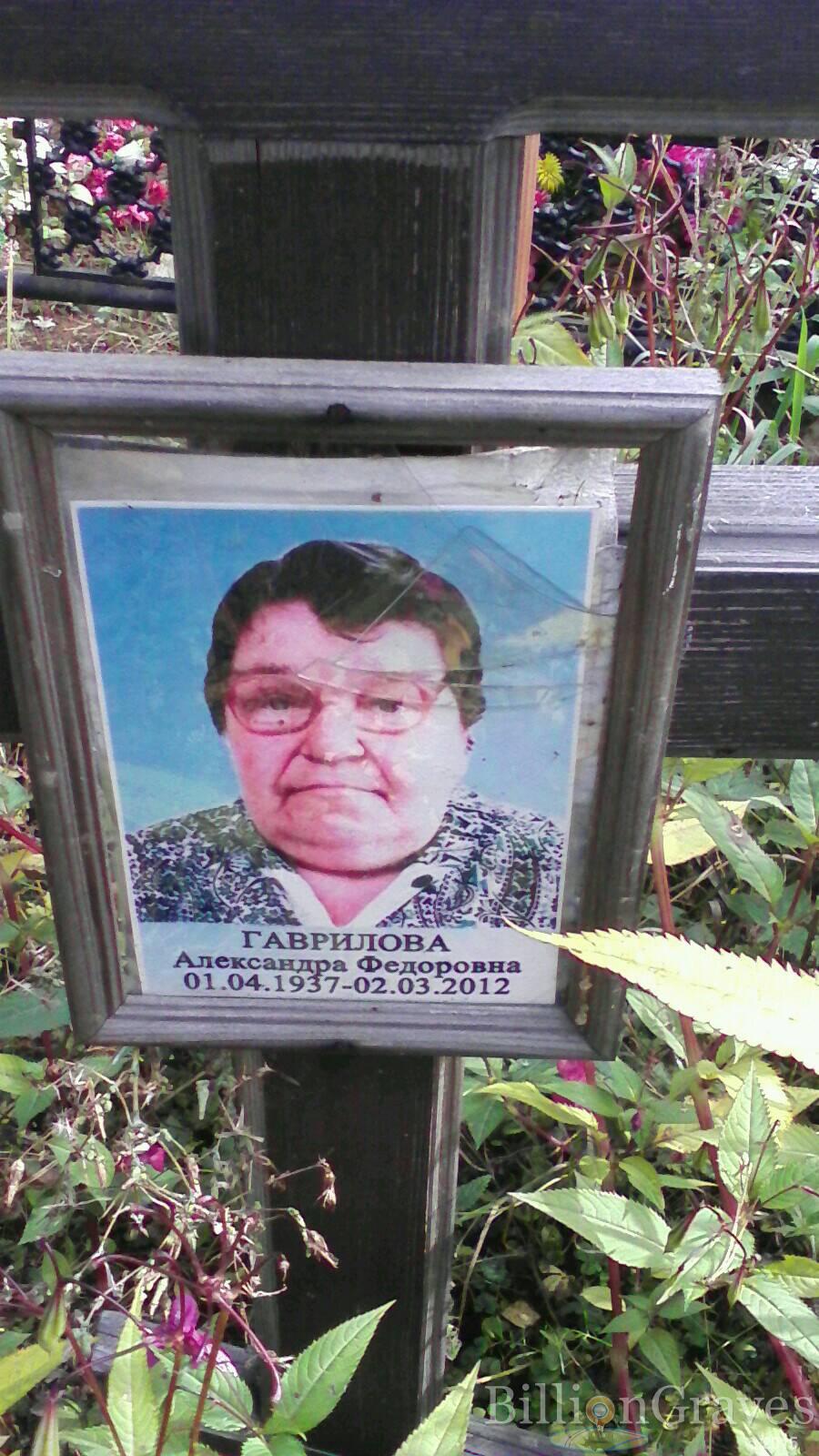 Гаврилова Александра Фёдоровна