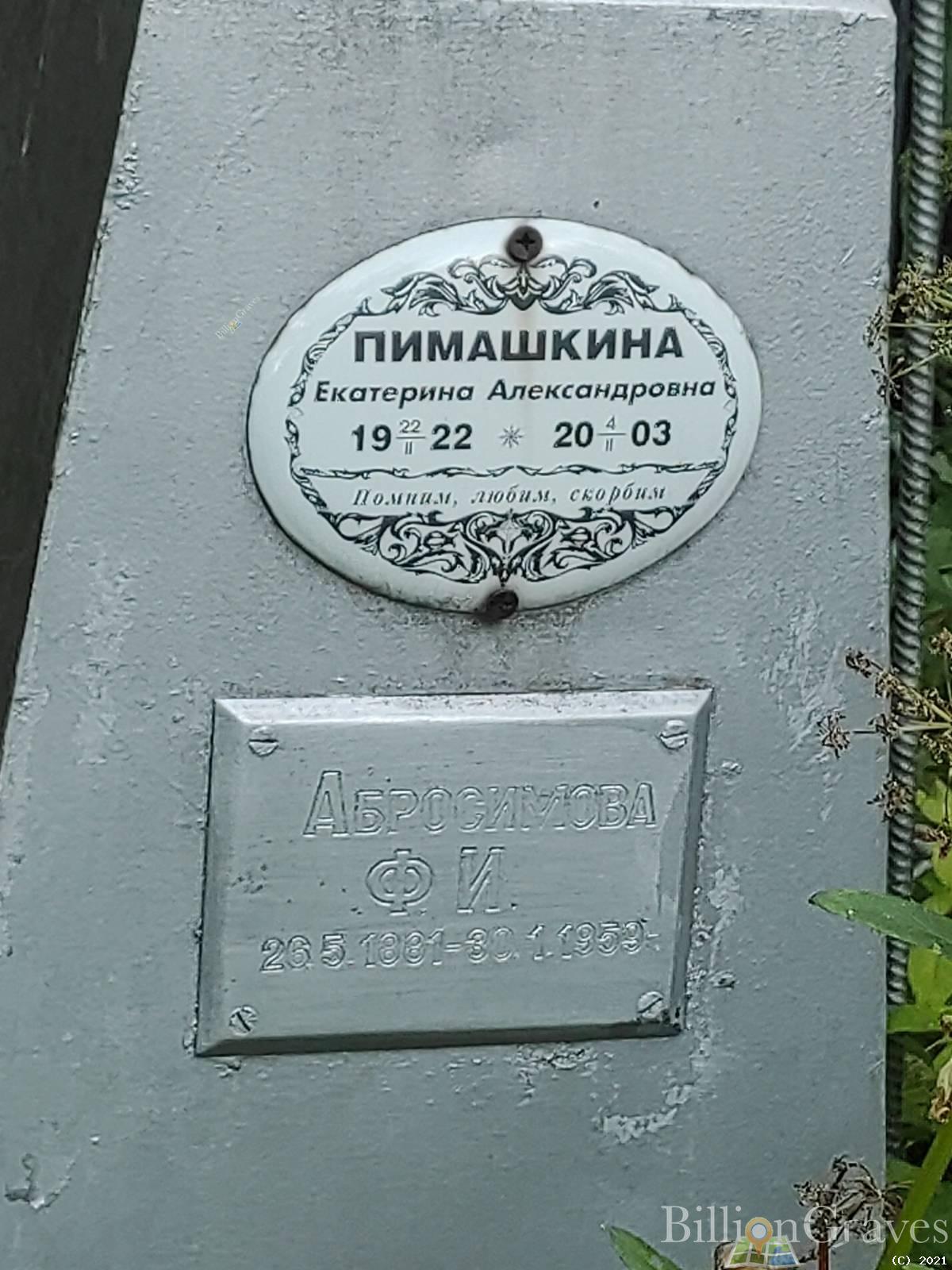 Абросимова Ф.И.