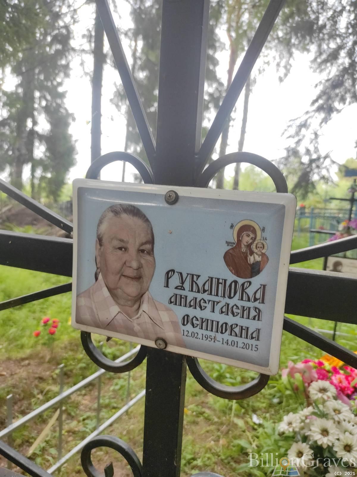 Рубанова Анастасия Осиповна