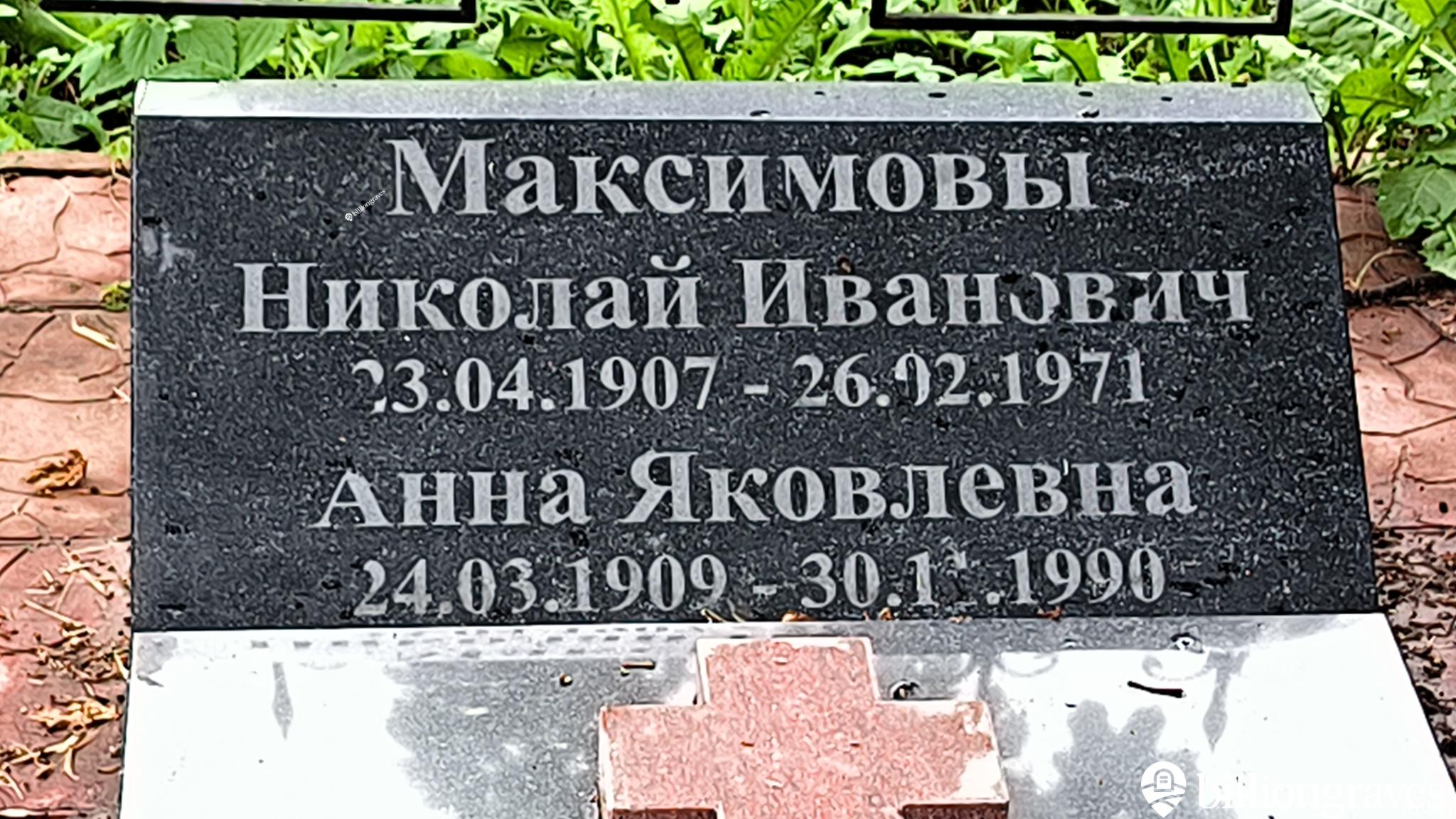 Максимова Анна Яковлевна