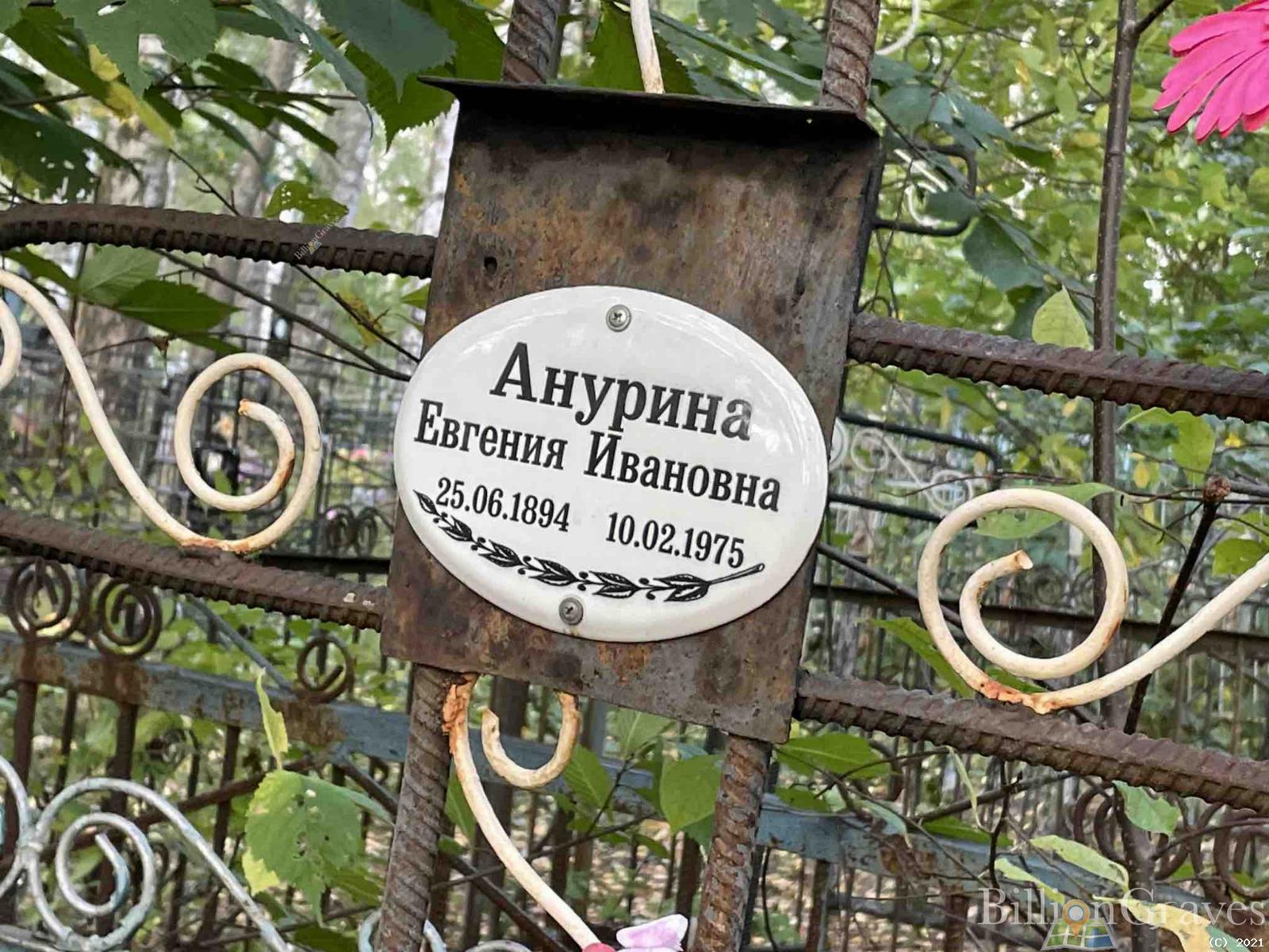 Анурина Евгения Ивановна