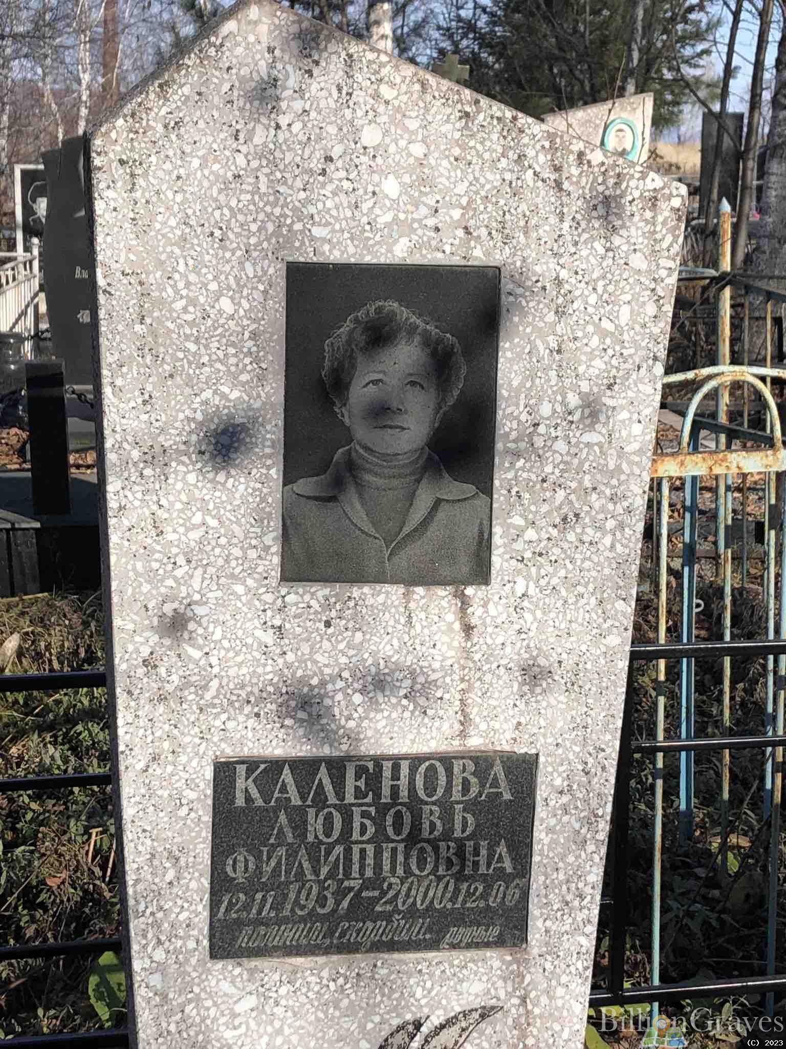 Каленова Любовь Филипповна