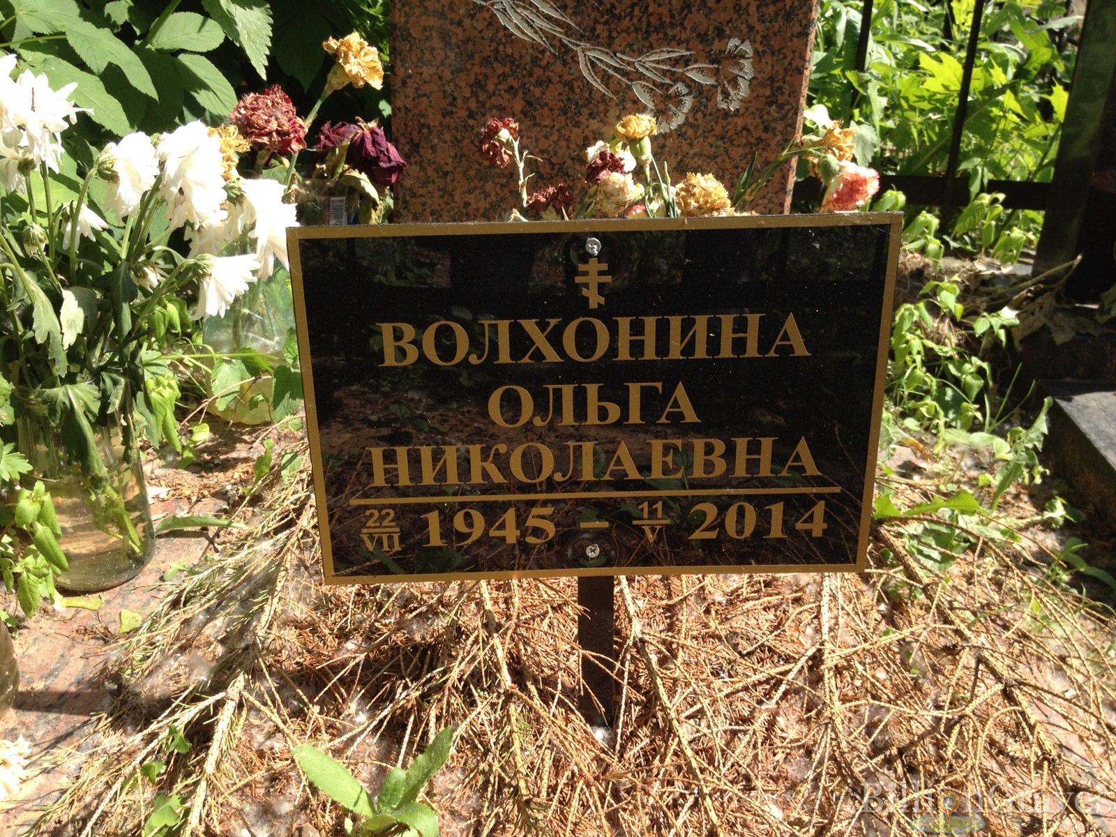 Волхонина Ольга Николаевна