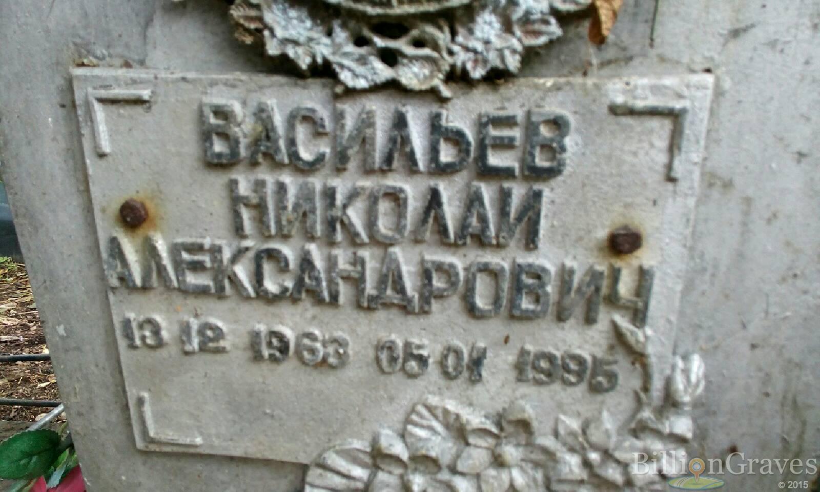 Васильев Николай александрович