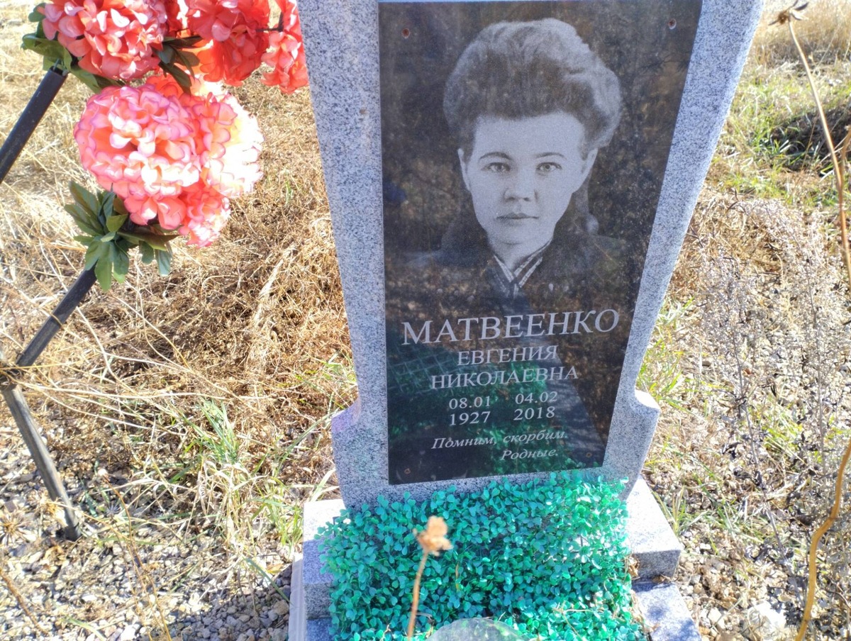 Матвеенко Евгения Николаевна