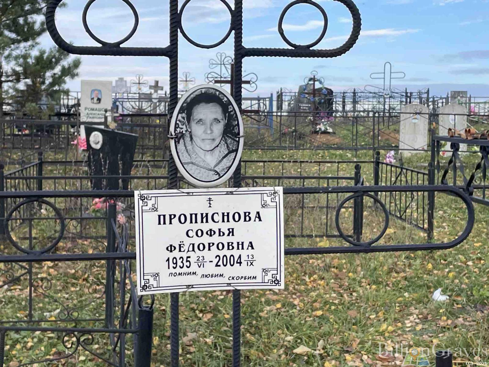 Прописанова Софья Федоровна