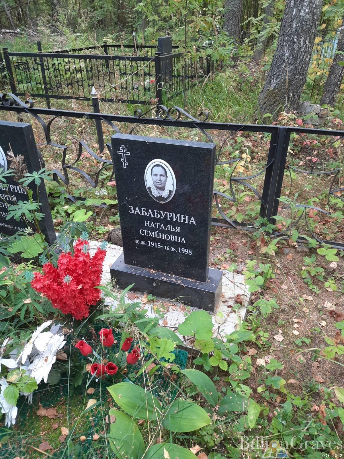 Забабурина Наталья Семёновна