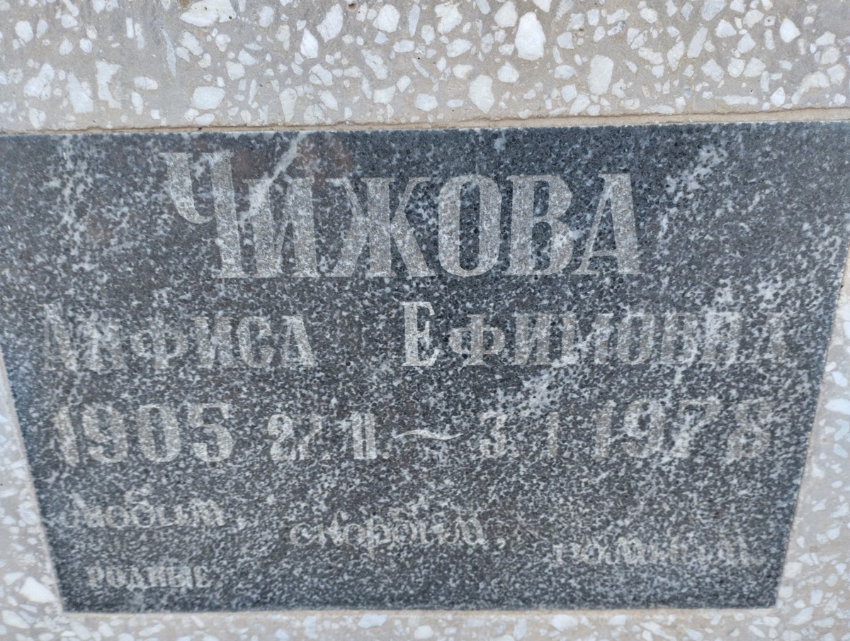 Чижова Анфиса Ефимовна