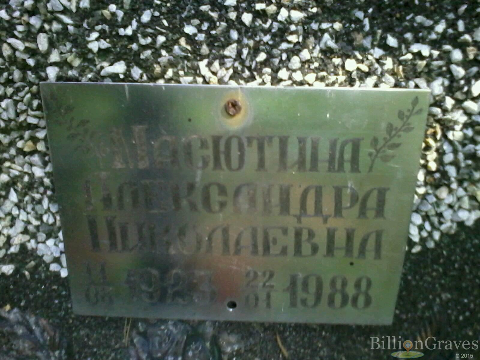 масютина александра николаевна