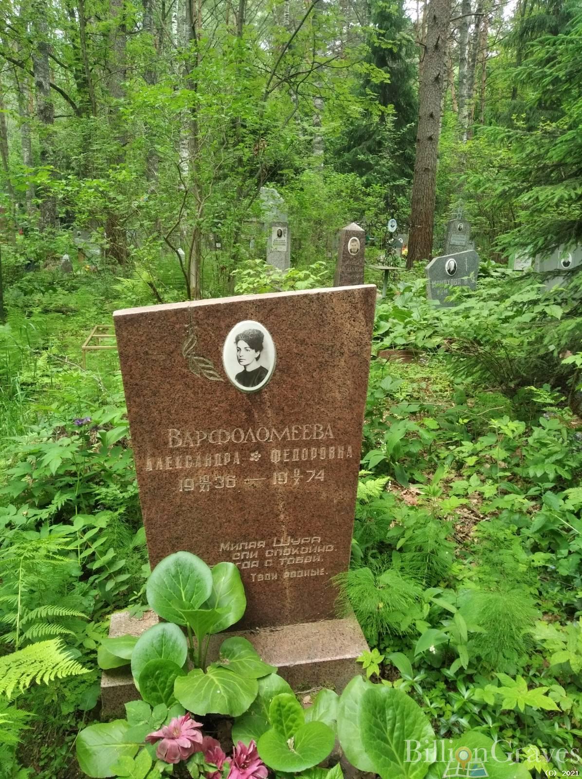 Варфоломеева Александра Федоровна